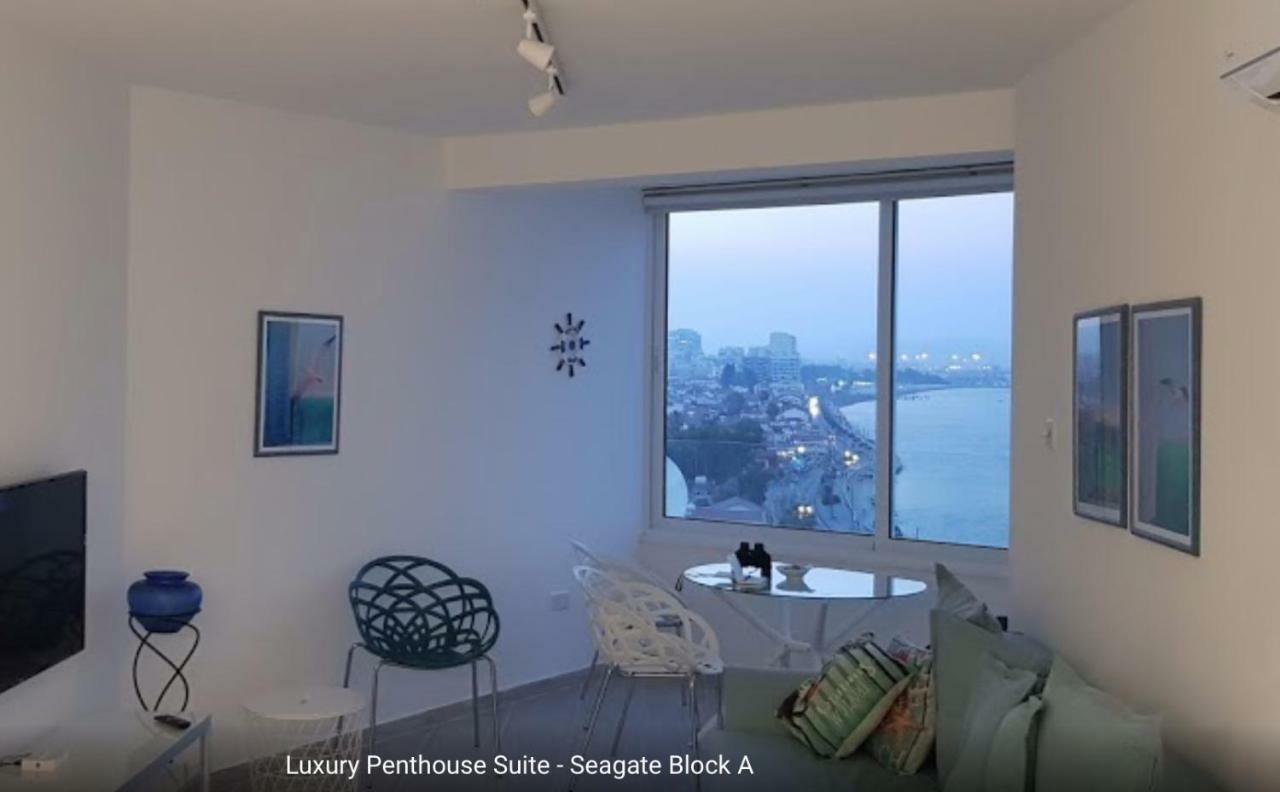 Luxury Penthouse 1Br-Seafront-Seasonal Pool-Central Ларнака Екстериор снимка